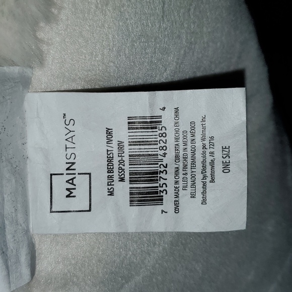 Ms Fur Bedrest/Ivory Back rest Pillow - Picture 4 of 4